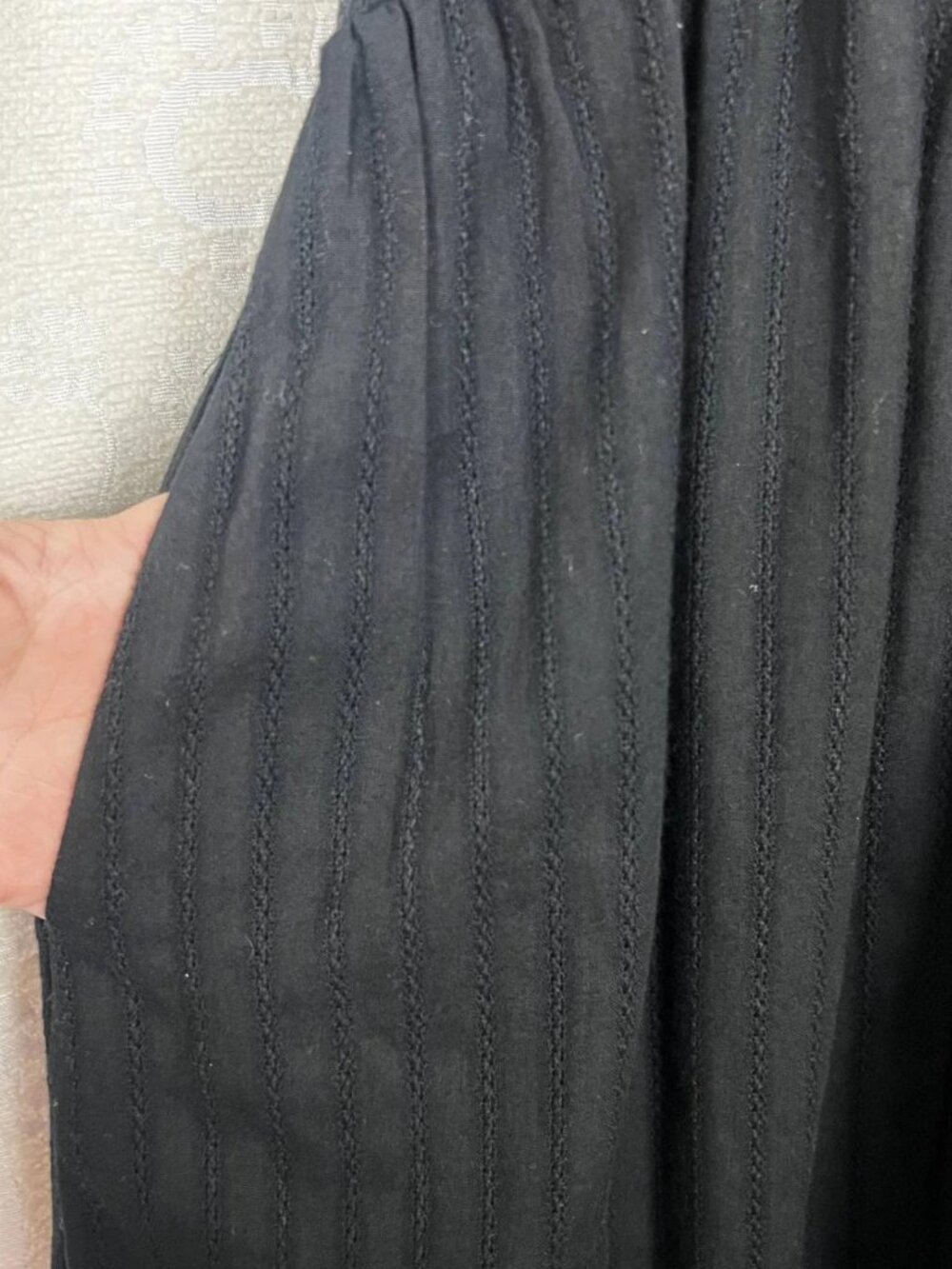 Roolee Ithaca embroidered midi shirt dress black nursing friendly cotton NEW - Picture 6 of 11
